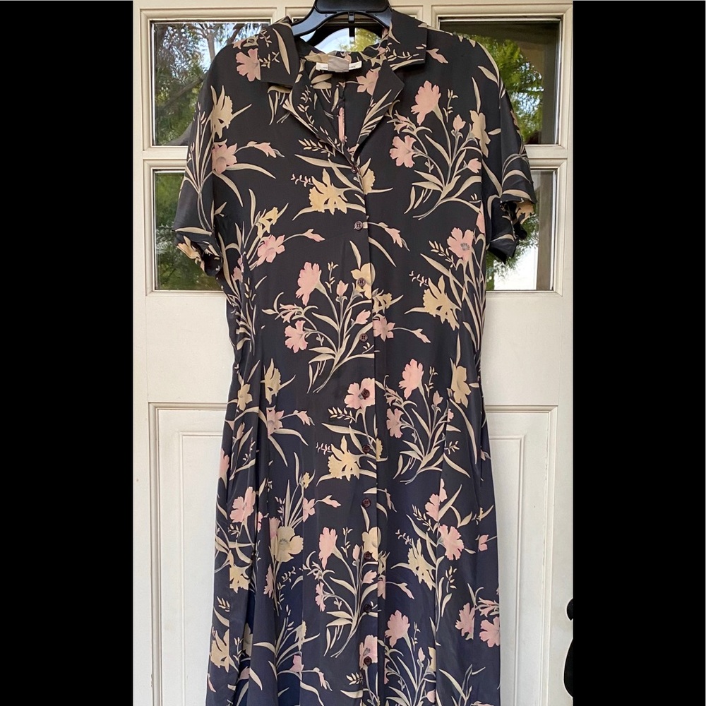Jones New York silk dress button down pockets 14 - Picture 14 of 16